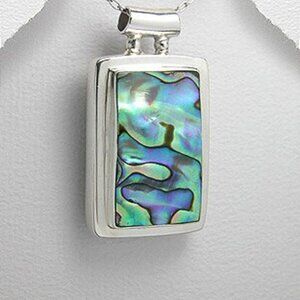 Sterling Silver Abalone Shell Pendant - NEW